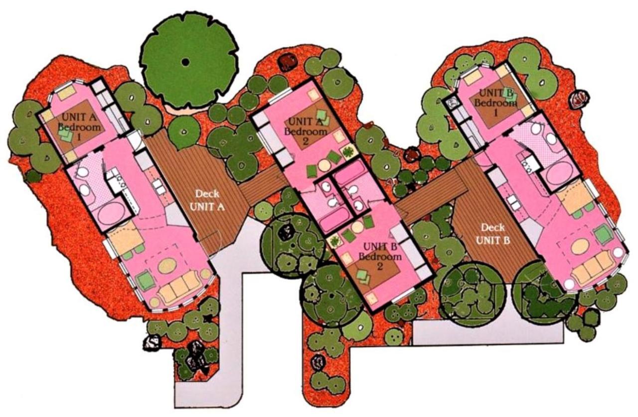 Sedona Pines Resort Exterior photo A typical layout of a cluster house
